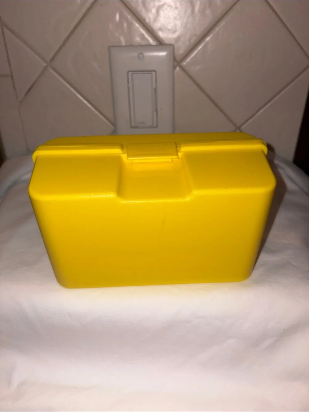 Vintage Yellow Clik Cooler - Mini Container Cooler